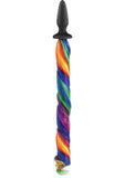 Unicorn Tails Anal Plug Black/Rainbow