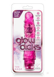 Blush Glow Dicks The Drop Realistic 8.5 in. Vibrating Dildo Pink