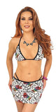 MINOR CREATIONS GRAFFITI LONG SKIRT SET WITH THONG