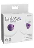 Fantasy For Her Silicone Vibrating Nipple Suck Hers Waterproof 2in - Purple