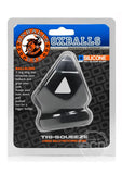 Oxballs Tri-Squeeze Silicone 3-Ring Ball Stretching Sling - Black