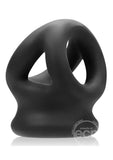 Oxballs Tri-Squeeze Silicone 3-Ring Ball Stretching Sling - Black