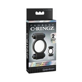 Pipedream Fantasy C-Ringz Magic Touch Couples Ring With Dual Bullets Black