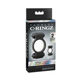 Pipedream Fantasy C-Ringz Magic Touch Couples Ring With Dual Bullets Black