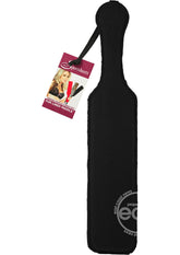 Sportsheets Leather Paddle with Fur - Black