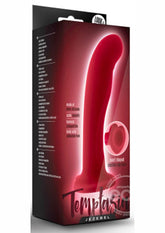 Temptasia Jezebel Silicone Dildo 6in with Heart-Shaped Suction Cup - Crimson