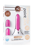Nu Sensuelle Point Plus Rechargeable Silicone Bullet - Navy Blue