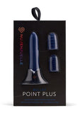 Nu Sensuelle Point Plus Rechargeable Silicone Bullet - Navy Blue