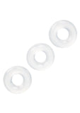 Stacker Rings Silicone Cock Rings 3 Piece - Clear