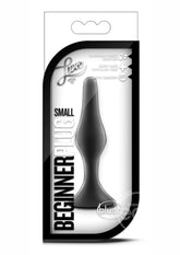 Luxe Beginner Silicone Butt Plug Small - Black