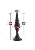 Luxe Beginner Silicone Butt Plug Small - Black