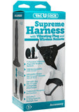 Vac-U-Lock Supreme Harness With Vibrating Plug Black