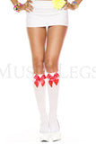 SATIN BOW KNEE HIGHS