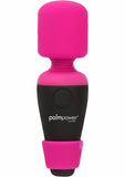 PalmPower Pocket Silicone Rechargeable Mini Wand Massager - Pink