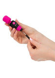 PalmPower Pocket Silicone Rechargeable Mini Wand Massager - Pink