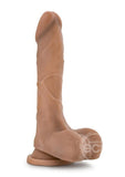 Au Naturel Mister Perfect Dildo with Balls 8.5in - Caramel