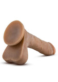 Au Naturel Mister Perfect Dildo with Balls 8.5in - Caramel