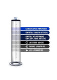 Performance Penis Pump Cylinder 12 x 2in - Clear