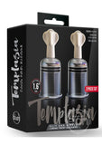 Temptasia Clit and Nipple Large Twist Suckers (set of 2) - Clear