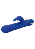 Jack Rabbit Signature Silicone Rotating Beaded Rabbit Vibrator Multi Function USB Rechargeable Waterproof Blue