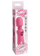 OMG! Wands #Enjoy Rechargeable Silicone Vibrating Massager - Pink