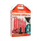 Vac-U-Lock Crystal Jellies Set PINK (DISCONTINUED)