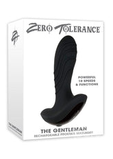 Zero Tolerance The Gentleman Rechargeable Silicone Vibrating Prostate Massager - Black