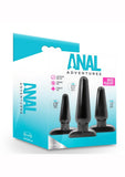 Blush Anal Adventures 3-Piece Basic Plug Kit Black