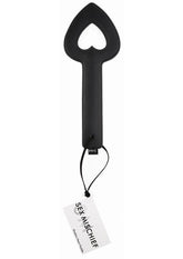 Sex & Mischief Shadow Heart Paddle 11.5in - Black