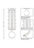Sensation Enhancer Penis Sleeve with Scrotum Support - Clear