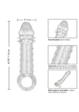 Ultimate Stud Penis Extender with Scrotum Support - Clear