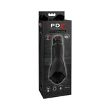 PDX Elite Vibrating Roto-Teazer Rotating Masturbator Black (Discontinued)