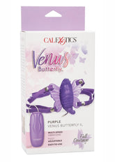 Venus Butterfly II Strap-On with Wired Remote Control - Purple