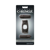 Pipedream Fantasy C-Ringz Duo-Vibrating Super Ring With Dual Bullets Black