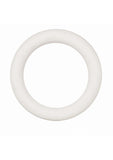White Rubber Cock Ring - Small - White