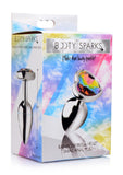 Booty Sparks Rainbow Prism Heart Anal Plug - Small