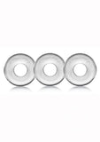 Oxballs Ringer Donut Cock Ring (3 Pack) - Clear