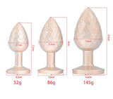 DIAMOND SHAPED ANAL PLUG WITH JEWEL