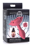 Master Series Booty Bloom Silicone Rose Anal Plug - Small - Red(discontinued)