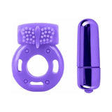 Pipedream Neon 3-Piece Silicone Vibrating Couples Kit Purple