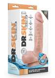 Dr. Skin Glide Gold Collection Self Lubricating Dildo with Balls 8.5in