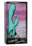 California Dreaming Tahoe Temptation Silicone Rechargeable Rabbit Vibrator - Green