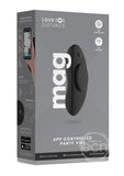 Love Distance Mag App Controlled Silicone Rechargeable Panty Vibe - Black
