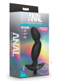 Anal Adventures Platinum Silicone Rechargeable Vibrating Prostate Massager 04 - Black