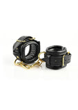 Cuffs and Blindfold Set - Special Edition -Black/Gold