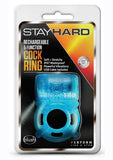 Stay Hard Rechargeable 5 Function Vibrating Cockring Blue