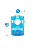 Stay Hard Rechargeable 5 Function Vibrating Cockring Blue
