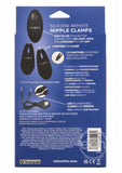 Silicone Remote Rechargeable Nipple Clamps - Black