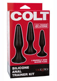 Colt Silicone Anal Trainer Kit (set of 3) - Black(discontinued)