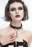 GOTHIC COLLAR WITH CHAIN AND SPIKES